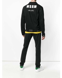 Мужская черная джинсовая куртка от MSGM