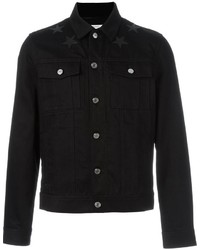 Мужская черная джинсовая куртка от Givenchy