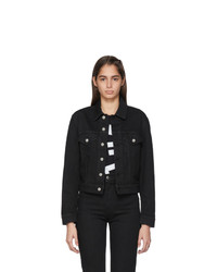 Женская черная джинсовая куртка от Helmut Lang