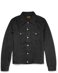 Мужская черная джинсовая куртка от Jean Shop