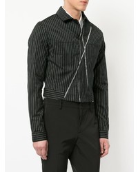 Мужская черная джинсовая куртка от Haider Ackermann