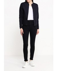 Женская черная джинсовая куртка от Levi's