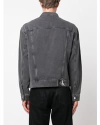 Мужская черная джинсовая куртка от Calvin Klein Jeans