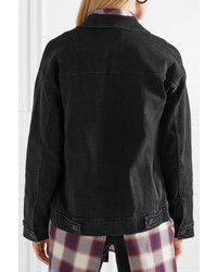 Женская черная джинсовая куртка от 3x1