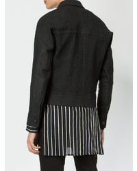 Мужская черная джинсовая куртка от Cedric Jacquemyn