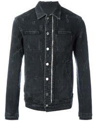 Мужская черная джинсовая куртка от RtA