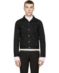 Мужская черная джинсовая куртка от Saint Laurent