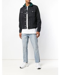 Мужская черная джинсовая куртка от Diesel