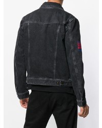 Мужская черная джинсовая куртка от Saint Laurent