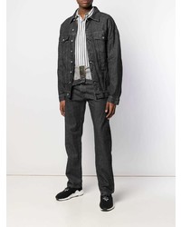 Мужская черная джинсовая куртка от Diesel Red Tag
