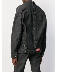 Мужская черная джинсовая куртка от Diesel Red Tag