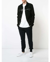 Мужская черная джинсовая куртка от RtA