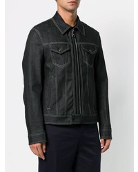 Мужская черная джинсовая куртка от Neil Barrett