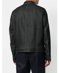 Мужская черная джинсовая куртка от Neil Barrett
