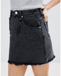Черная джинсовая мини-юбка от Brave Soul