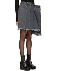 Черная джинсовая мини-юбка от Facetasm