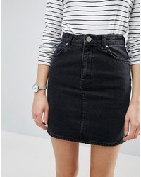 Черная джинсовая мини-юбка от Asos
