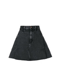 Черная джинсовая мини-юбка от Simon Miller