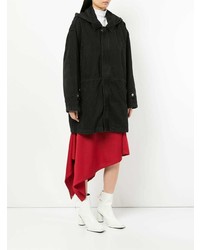 Женская черная джинсовая парка от MSGM