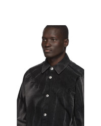 Мужская черная джинсовая рубашка от Gcds