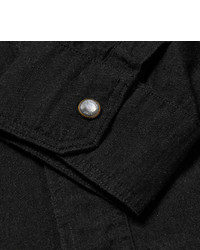 Мужская черная джинсовая рубашка от Burberry