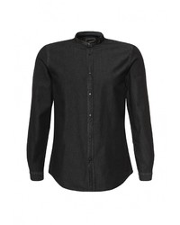 Мужская черная джинсовая рубашка от Burton Menswear London