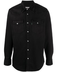 Мужская черная джинсовая рубашка от Department 5