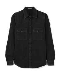 Женская черная джинсовая рубашка от Givenchy