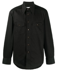 Мужская черная джинсовая рубашка от Lemaire