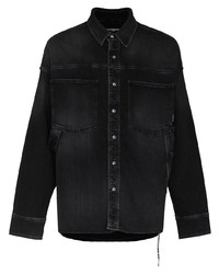 Мужская черная джинсовая рубашка от Mastermind Japan
