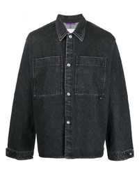 Мужская черная джинсовая рубашка от Oamc