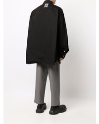 Мужская черная джинсовая рубашка от Raf Simons