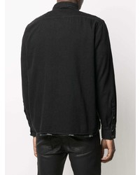 Мужская черная джинсовая рубашка от Diesel