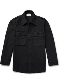 Мужская черная джинсовая рубашка от Saint Laurent