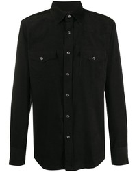 Мужская черная джинсовая рубашка от Tom Ford