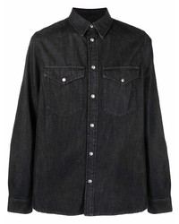 Мужская черная джинсовая рубашка от Zadig & Voltaire