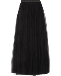 Черная длинная юбка из фатина от Needle & Thread