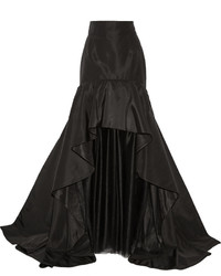 Черная длинная юбка из фатина от Oscar de la Renta
