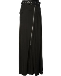 Черная длинная юбка со складками от Jean Paul Gaultier