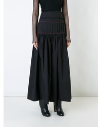 Черная длинная юбка со складками от Ellery