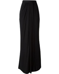 Черная длинная юбка от Alexander McQueen