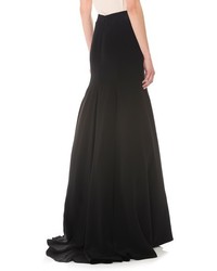 Черная длинная юбка от Lela Rose