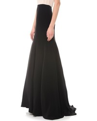 Черная длинная юбка от Lela Rose