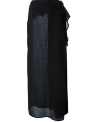 Черная длинная юбка от Gianfranco Ferre