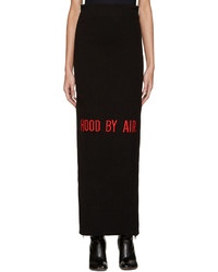 Черная длинная юбка от Hood by Air