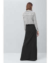 Черная длинная юбка от Mango