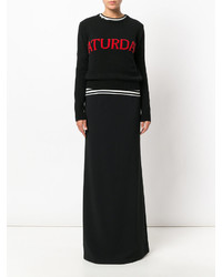 Черная длинная юбка от Alberta Ferretti