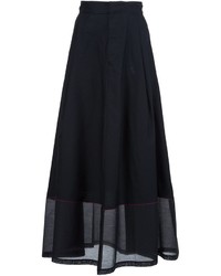 Черная длинная юбка от MM6 MAISON MARGIELA