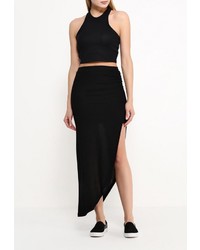 Черная длинная юбка от Only