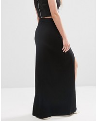 Черная длинная юбка от Asos